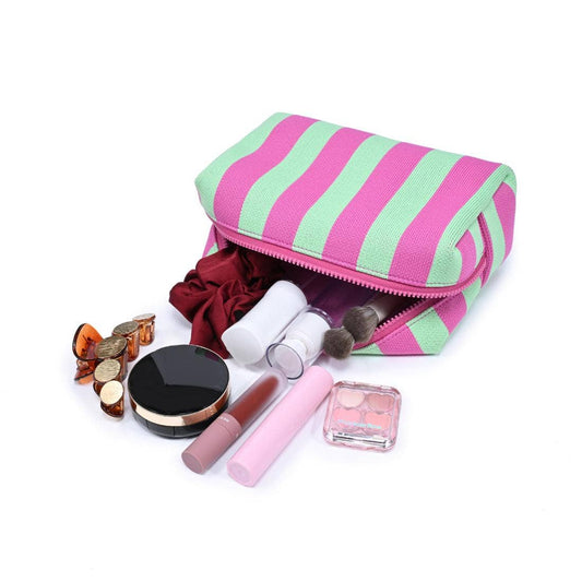 Mint Pink Cosmetic Pouch
