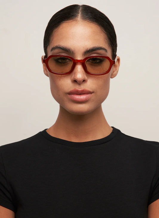 Abby Burgundy Sunglasses