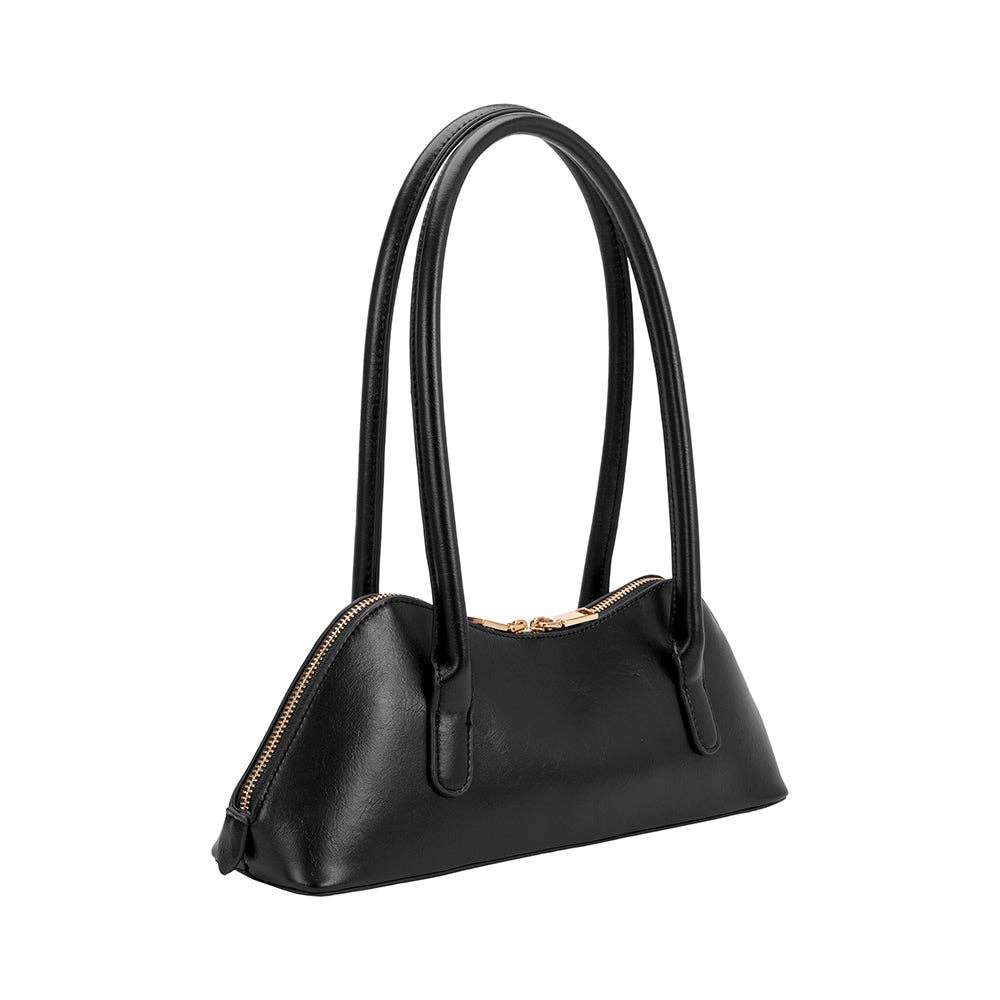 Dakota Black Recycled Vegan Shoulder Bag