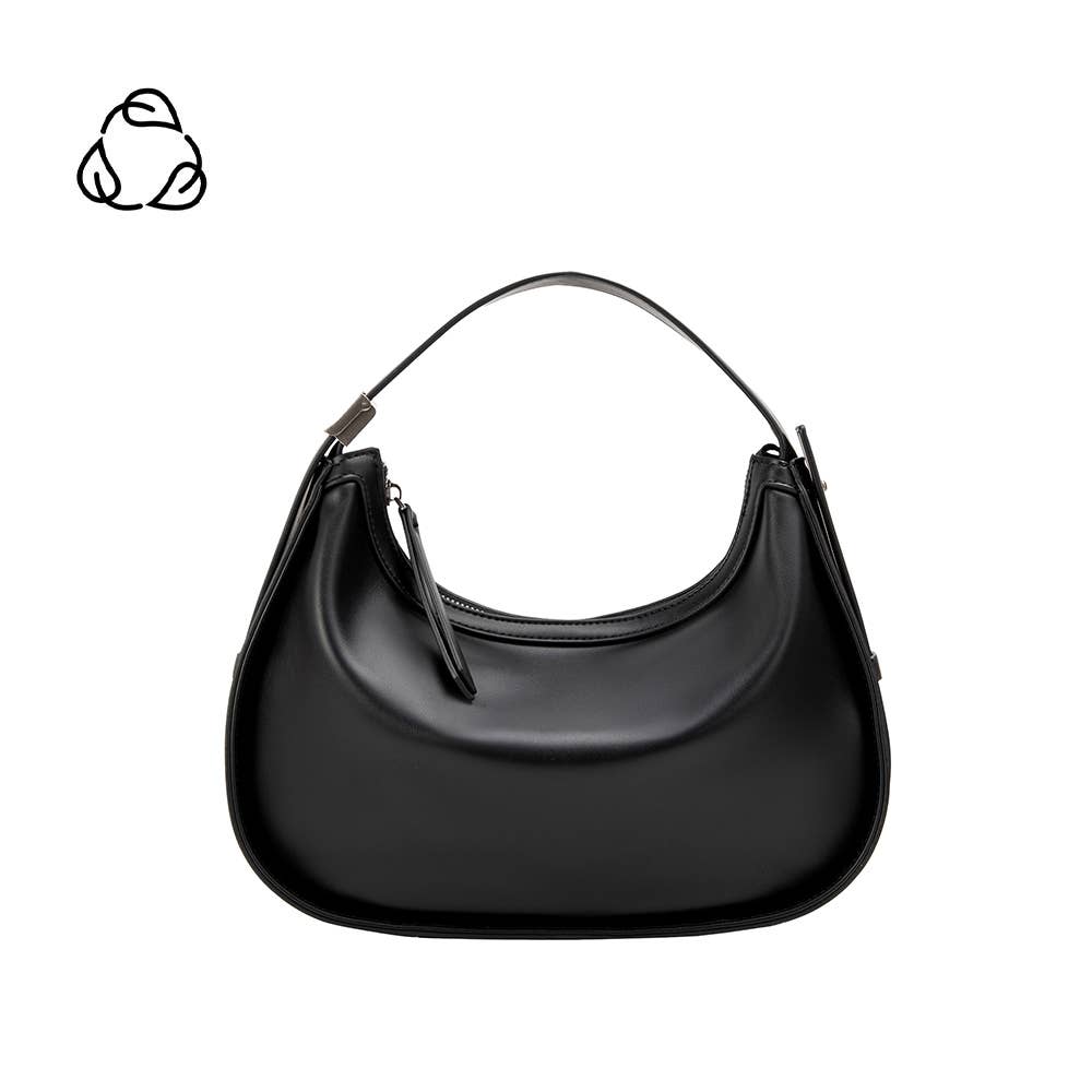 Vivian Black Recycled Vegan Top Handle Bag