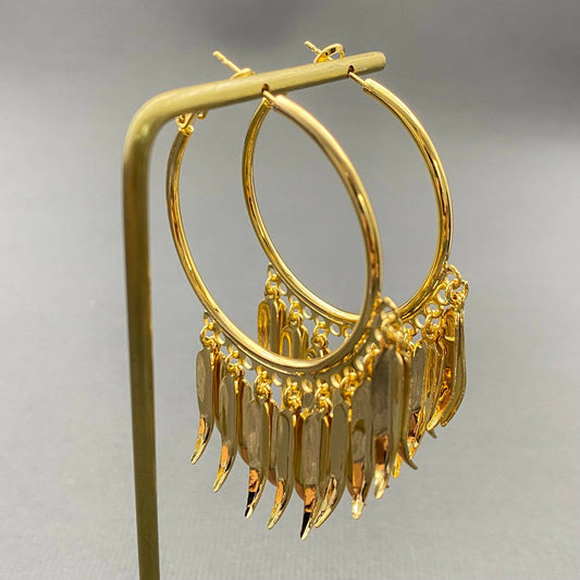 Leaves Fringe Hoops
