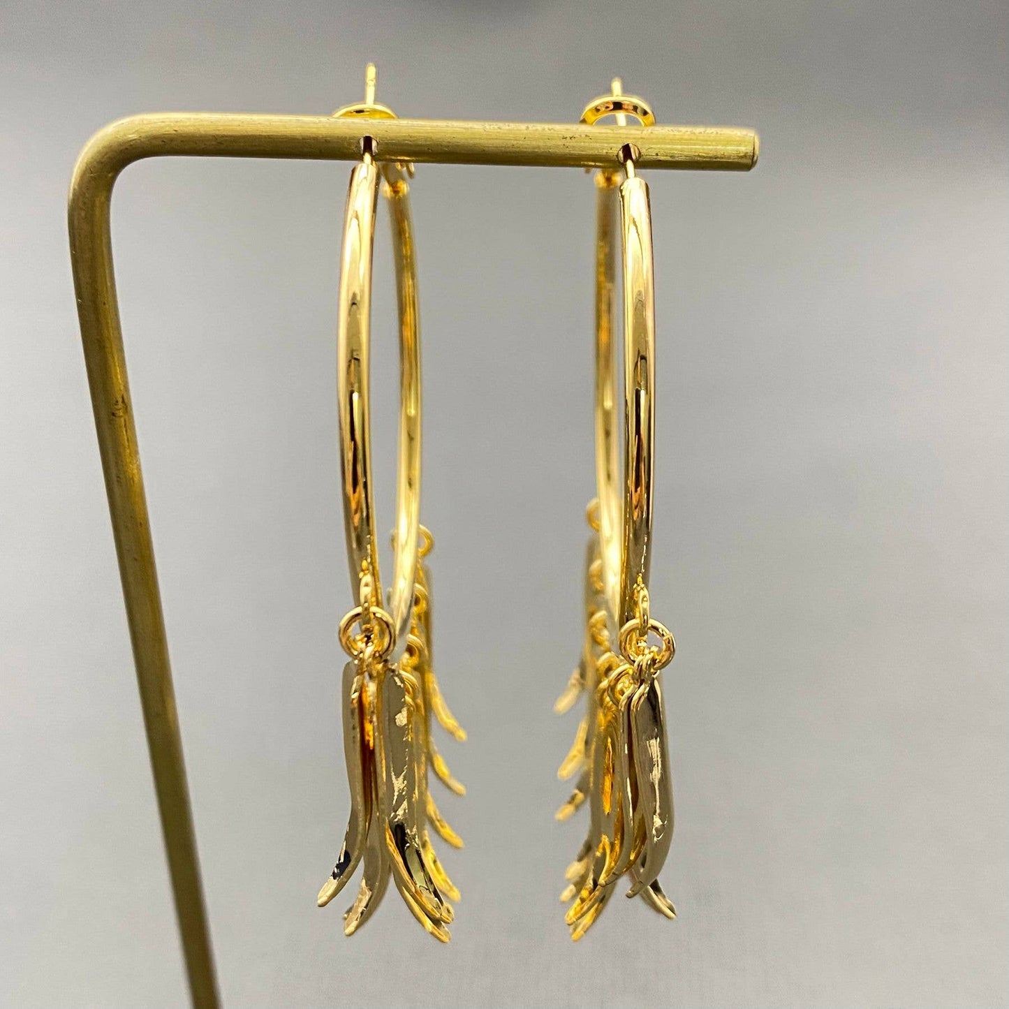 Leaves Fringe Hoops