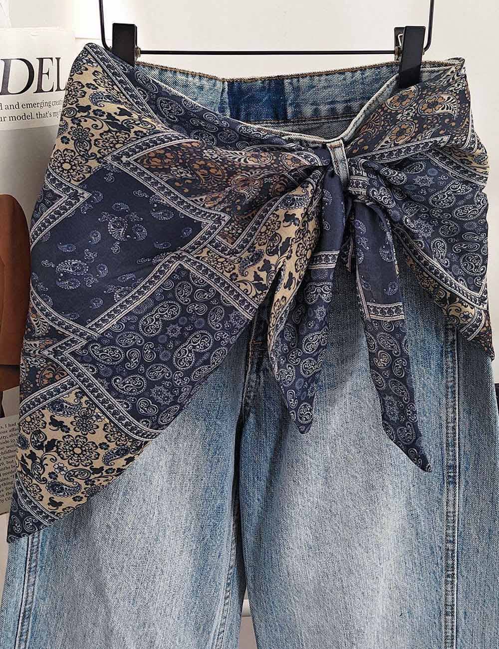 Navy Hip Scarf