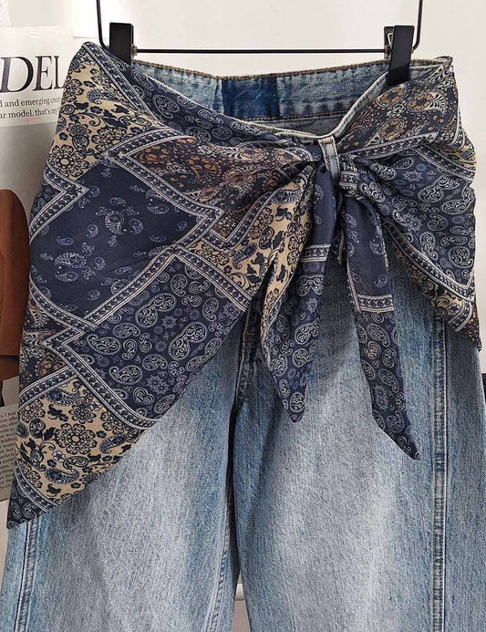 Navy Hip Scarf