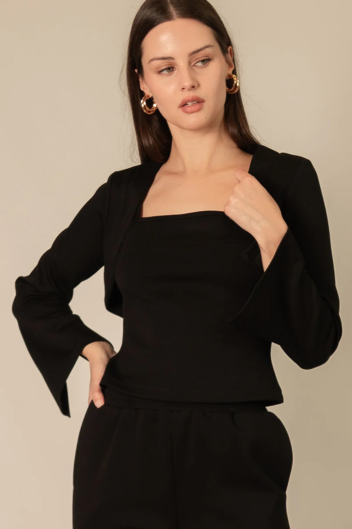 Bolero Cardigan Black