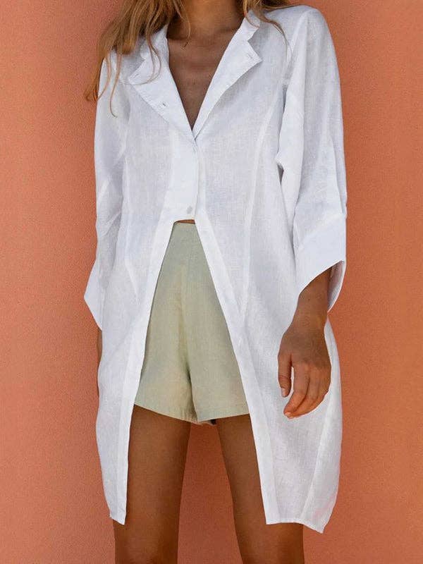 Split Front Blouse