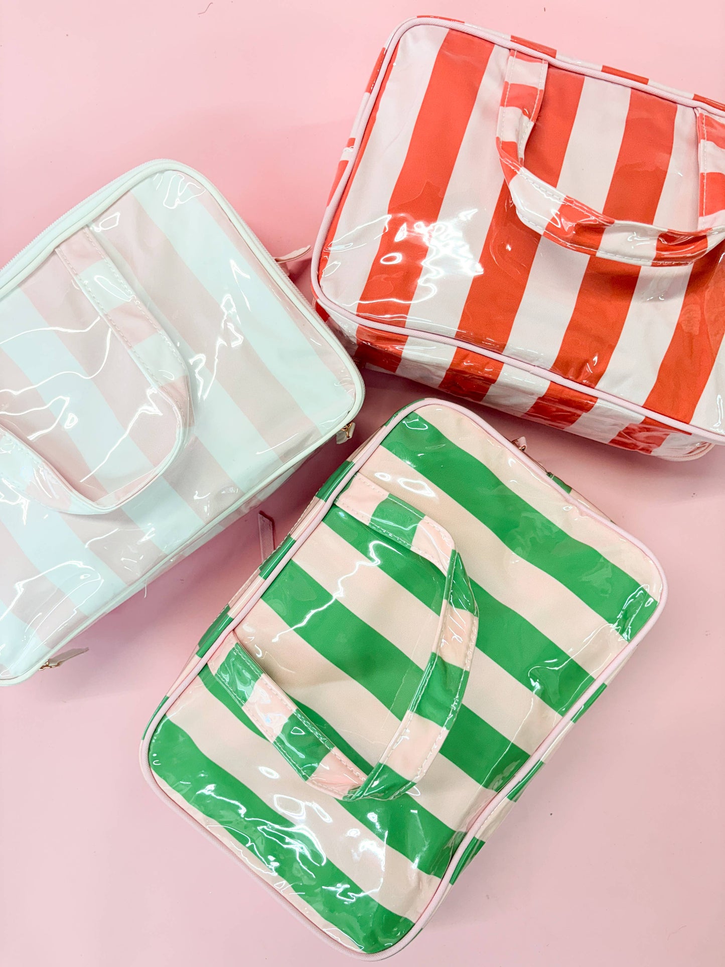 Pink and Green Cosmetic Case