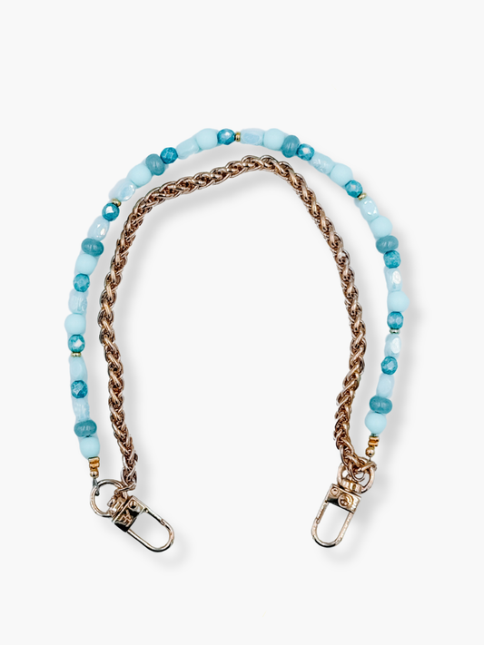 Isla Phone Wristlet: Add Round Chain / Gold