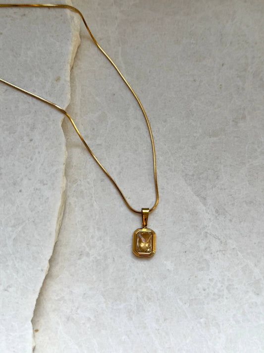 Champagne Pendant Necklace