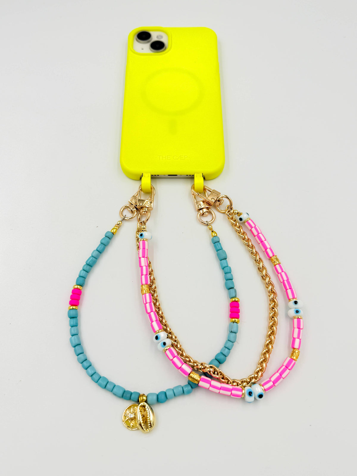 Santorini Phone Wristlet: No Chain / Pink