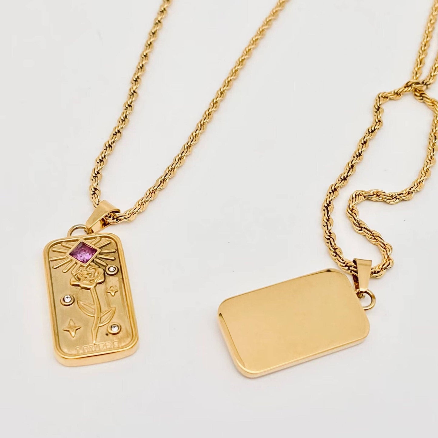 Flower Tarot  Necklace