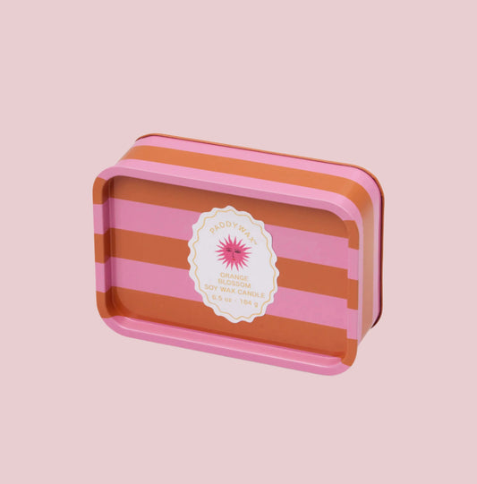 Orange Blossom Tin Candle